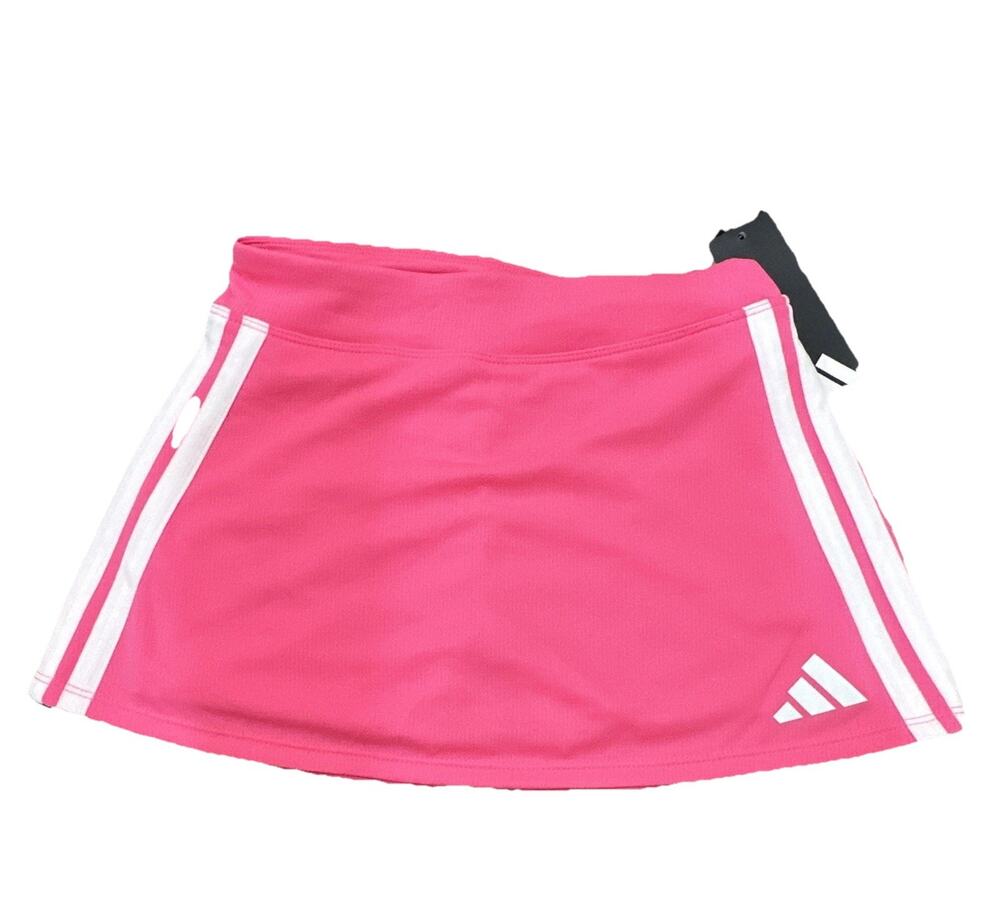 adidas Girls Pink Athletic Skort M 10/12 Tennis Golf Elastic Waist‎ Stretch